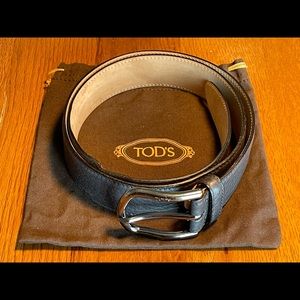 Tod’s men belt size 95 Black-Grey